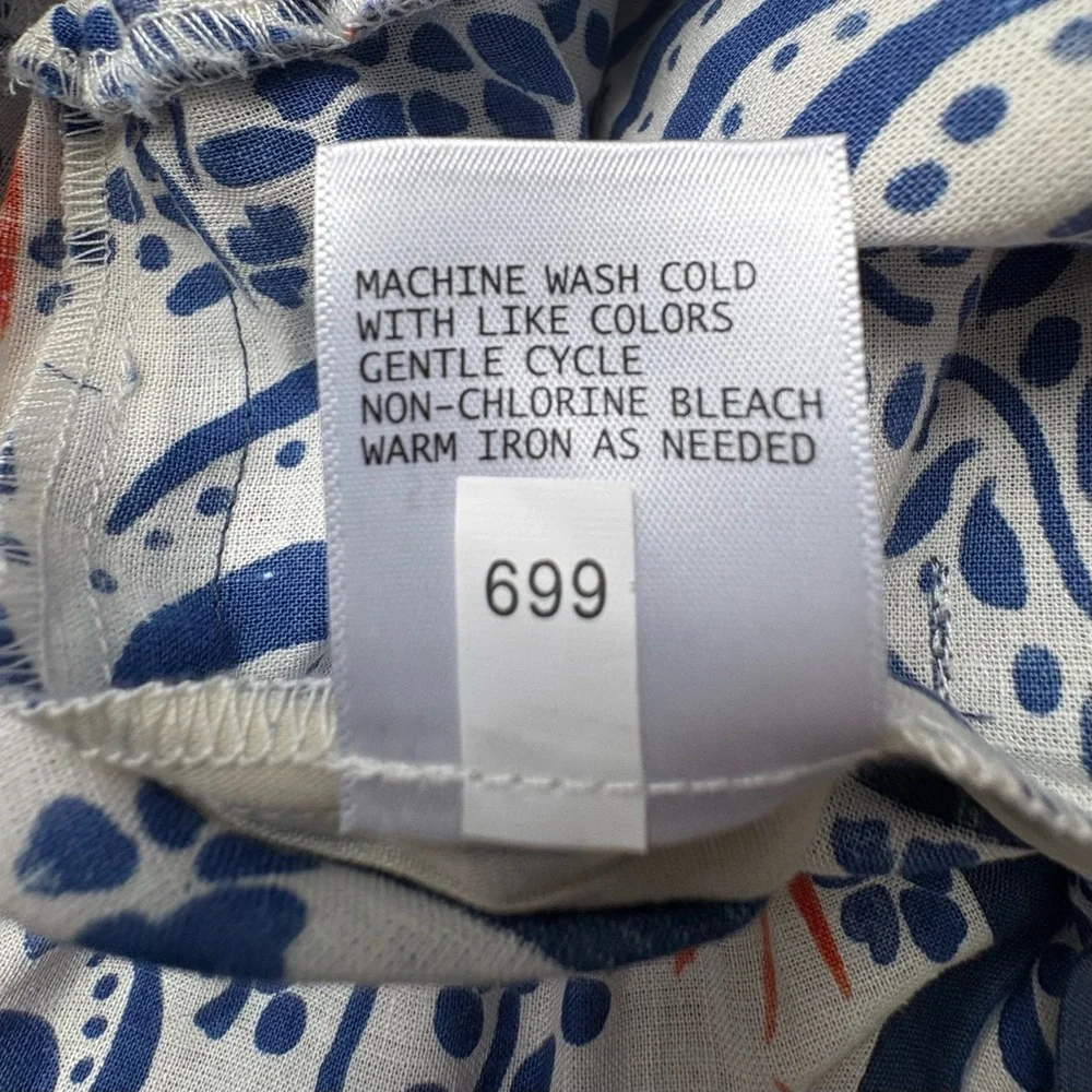 Rachel Zoe tropical print wide-leg linen blend Pants.  NWT Festival Flowy Medium - Picture 10 of 10